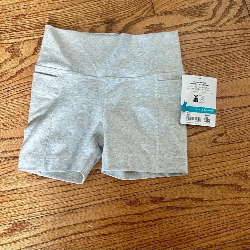 Athleta Girl Right Moves Stash 4" Bike Shorts